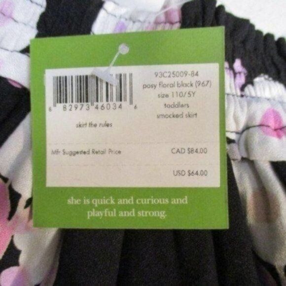 Kate Spade Black and Pink Floral Skirt - Picture 5 of 7